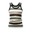 Julia Allert Women's Rib Tank Top Striped In Black/green/pink/white