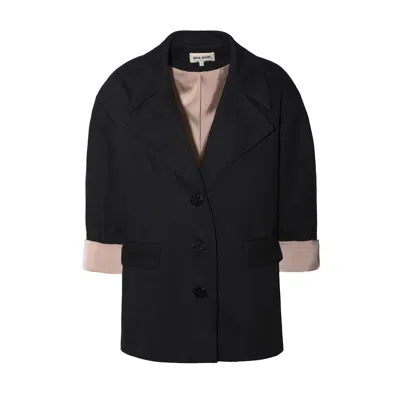 Julia Allert Women's Stylish Relaxed-fit Blazer With Contrast Lining Black
