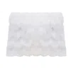 Julia Allert Women's Textured Fringe Envelope Clutch Bag - White In White