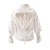Julia Allert Women's White Designer Ecru Shirt In White