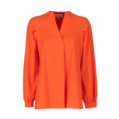 Julia Allert Women's Yellow / Orange Button Down Long Sleeve Shirt Orange In Yellow/orange