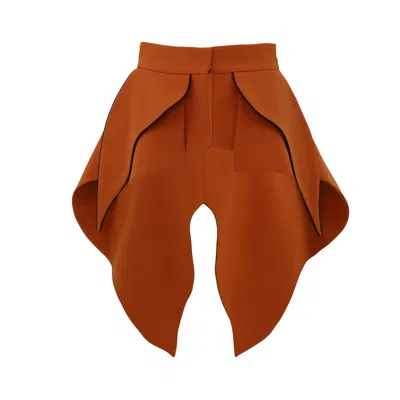 Julia Allert Women's Yellow / Orange Sculpted Peplum Belt Orange In Yellow/orange