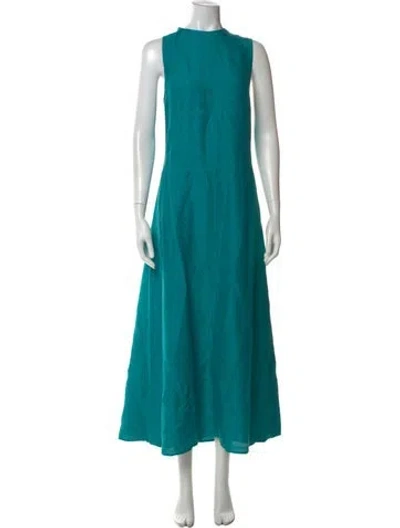Pre-owned Julia Amory Crew Neck Long Dress In Multi