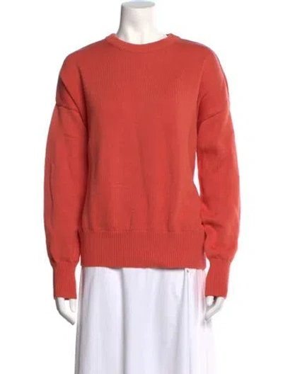 Pre-owned Julia Amory Crew Neck Long Sleeve Sweatshirt In Orange