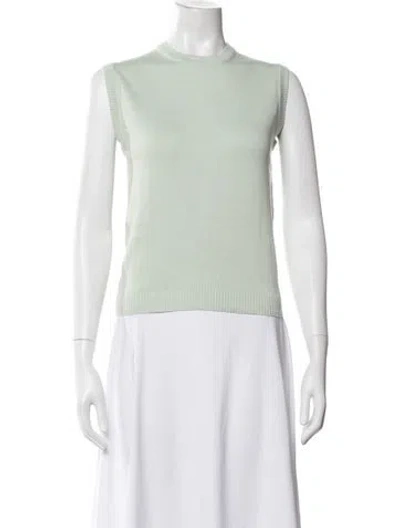 Pre-owned Julia Amory Crew Neck Sleeveless Top W/ Tags In Green