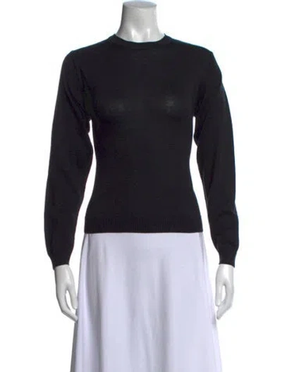 Pre-owned Julia Amory Crew Neck Sweater In Black
