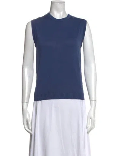 Pre-owned Julia Amory Crew Neck Sweater In Blue