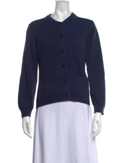 Pre-owned Julia Amory Crew Neck Sweater In Blue