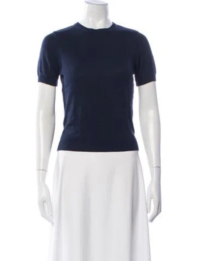 Pre-owned Julia Amory Crew Neck Sweater In Blue