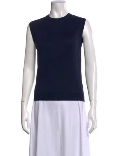 Pre-owned Julia Amory Crew Neck Sweater In Blue