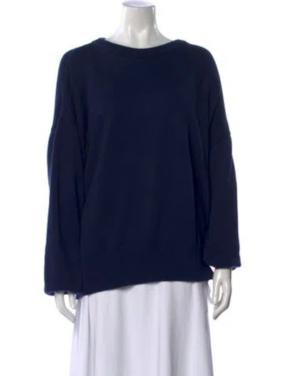 Pre-owned Julia Amory Crew Neck Sweater In Blue
