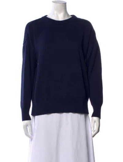 Pre-owned Julia Amory Crew Neck Sweater In Blue