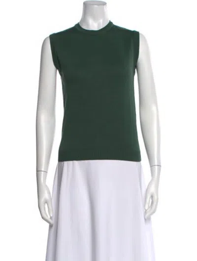 Pre-owned Julia Amory Crew Neck Sweater In Green