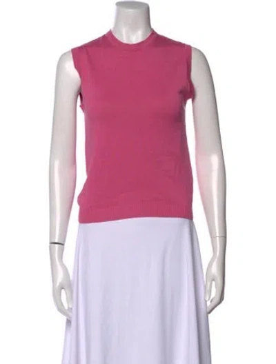 Pre-owned Julia Amory Crew Neck Sweater In Pink