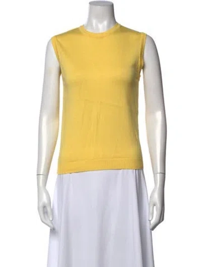 Pre-owned Julia Amory Crew Neck Sweater In Yellow
