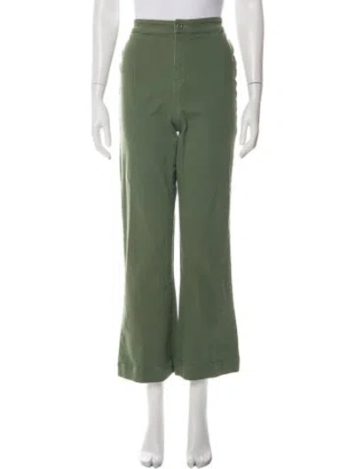 Pre-owned Julia Amory Flared Pants In Green