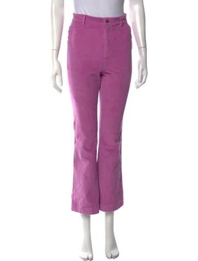 Pre-owned Julia Amory Flared Pants In Purple