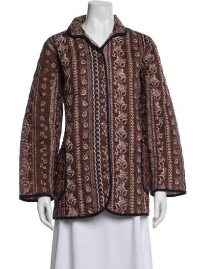 Pre-owned Julia Amory Floral Print Jacket In Multi