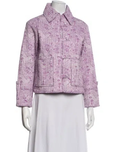 Pre-owned Julia Amory Floral Print Jacket In Multicolor