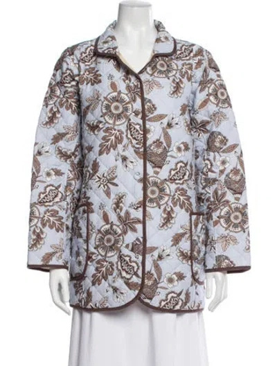 Pre-owned Julia Amory Floral Print Jacket In Multicolor