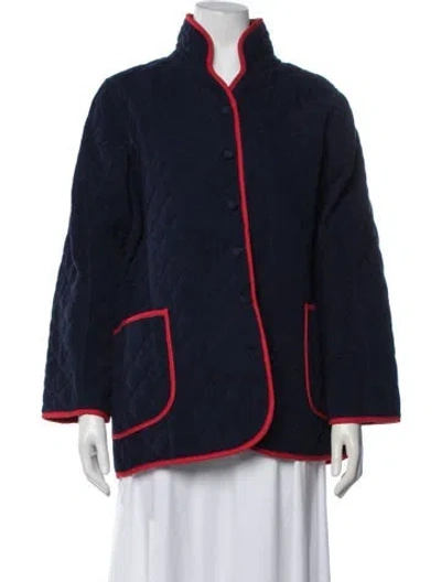 Pre-owned Julia Amory Jacket In Blue