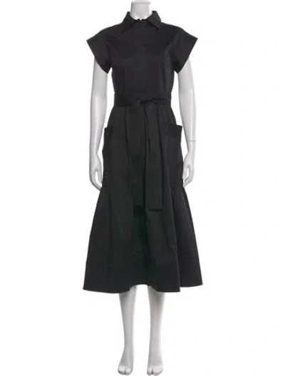 Pre-owned Julia Amory Long Dress In Black