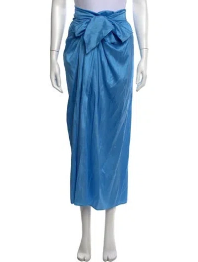 Pre-owned Julia Amory Long Skirt In Blue
