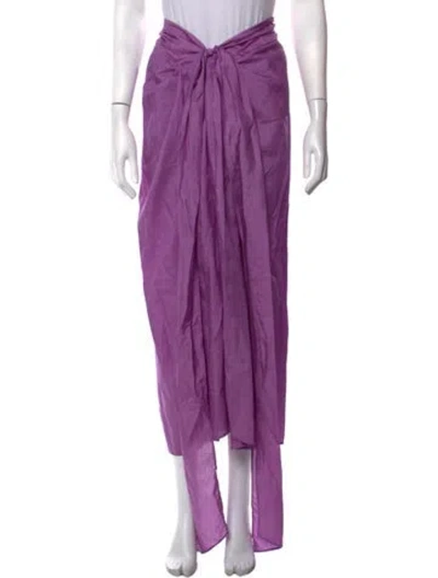 Pre-owned Julia Amory Long Skirt In Purple