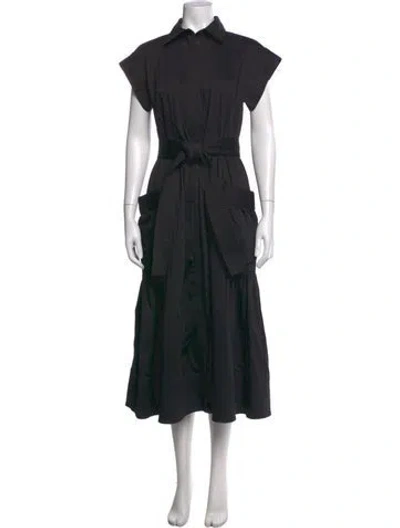 Pre-owned Julia Amory Midi Length Dress In Black