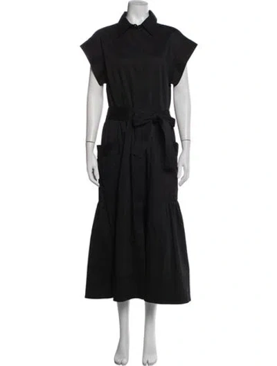 Pre-owned Julia Amory Midi Length Dress In Black