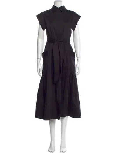 Pre-owned Julia Amory Midi Length Dress In Black