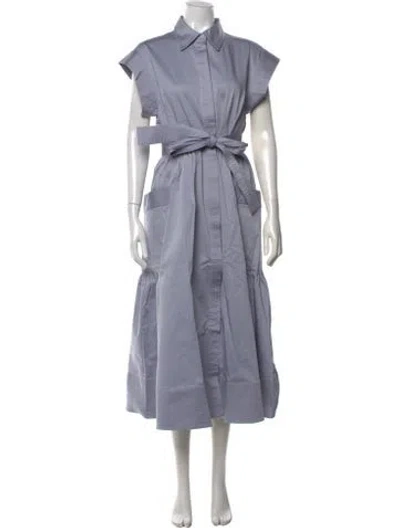 Pre-owned Julia Amory Midi Length Dress In Blue