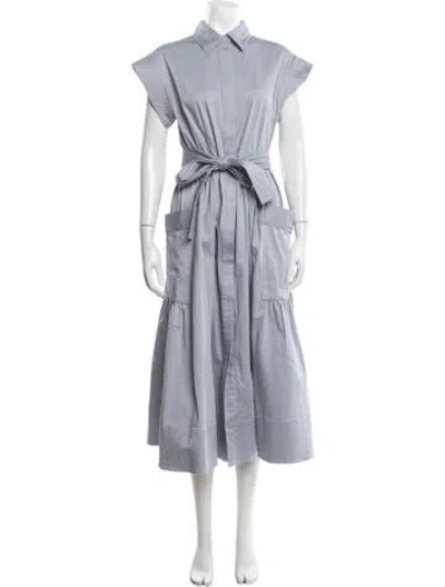 Pre-owned Julia Amory Midi Length Dress In Blue