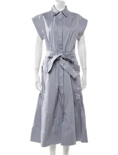 Pre-owned Julia Amory Midi Length Dress In Grey