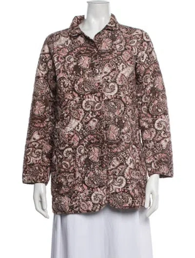 Pre-owned Julia Amory Paisley Print Jacket In Multi