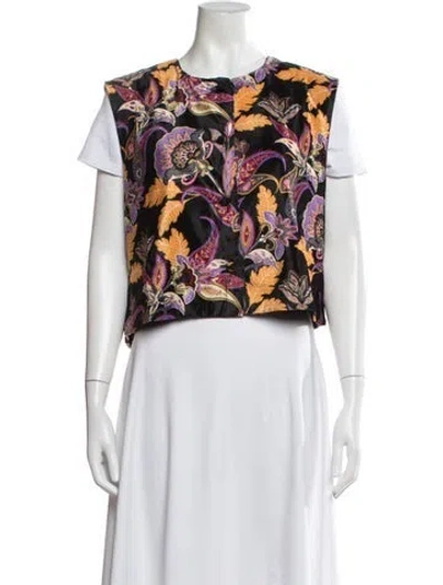 Pre-owned Julia Amory Paisley Print Jacket W/ Tags In Multicolor