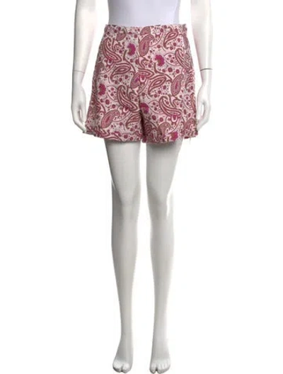 Pre-owned Julia Amory Paisley Print Mini Shorts W/ Tags In Multicolor