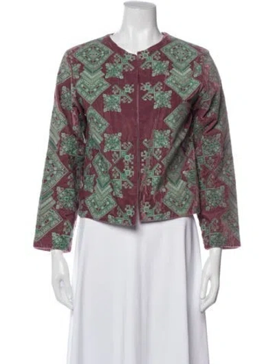 Pre-owned Julia Amory Patterned Jacket In Multi