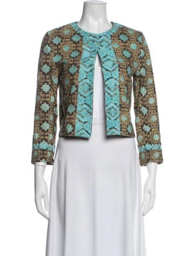Pre-owned Julia Amory Patterned Jacket In Multicolor