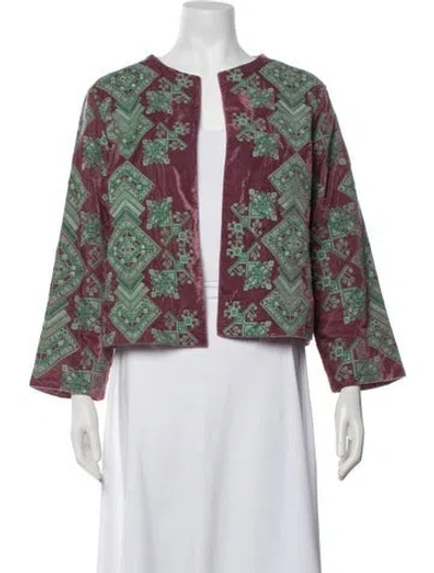 Pre-owned Julia Amory Patterned Jacket In Multicolor