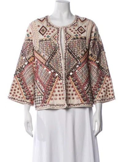 Pre-owned Julia Amory Patterned Jacket In Multicolor