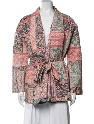 Pre-owned Julia Amory Patterned Jacket W/ Tags In Multicolor