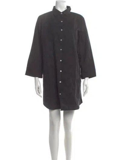 Pre-owned Julia Amory Patterned Mini Dress In Gray