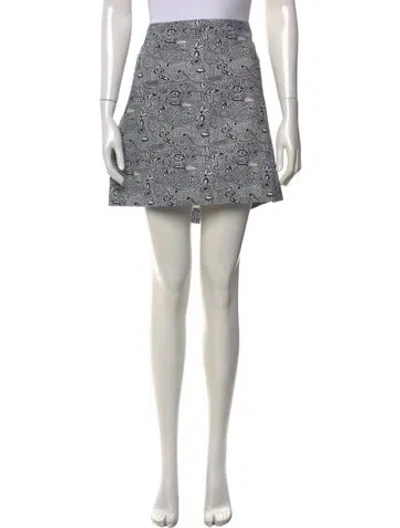 Pre-owned Julia Amory Patterned Mini Skirt In Multicolor