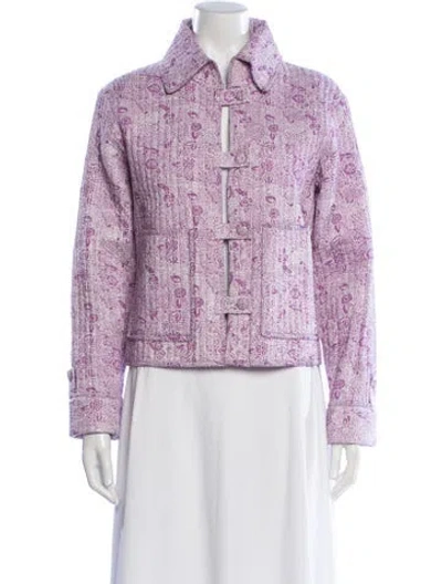 Pre-owned Julia Amory Printed Jacket In Multi