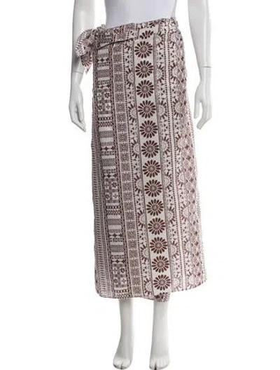 Pre-owned Julia Amory Printed Scarf W/ Tags In Multi