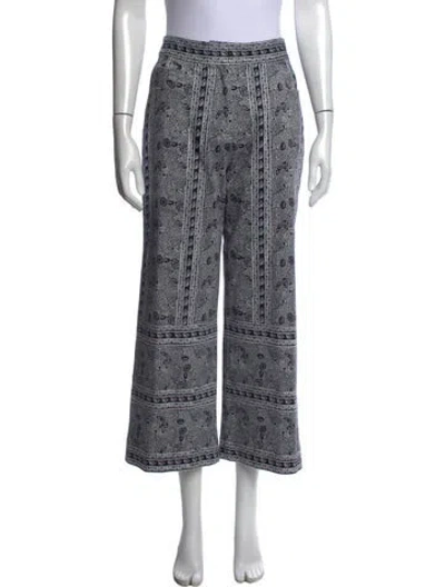 Pre-owned Julia Amory Printed Wide Leg Pants In Multi
