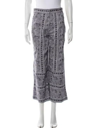 Pre-owned Julia Amory Printed Wide Leg Pants In Multicolor