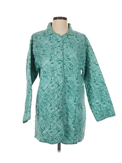 Pre-owned Julia Amory Raincoat In Teal