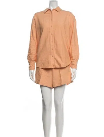 Pre-owned Julia Amory Short Set In Orange